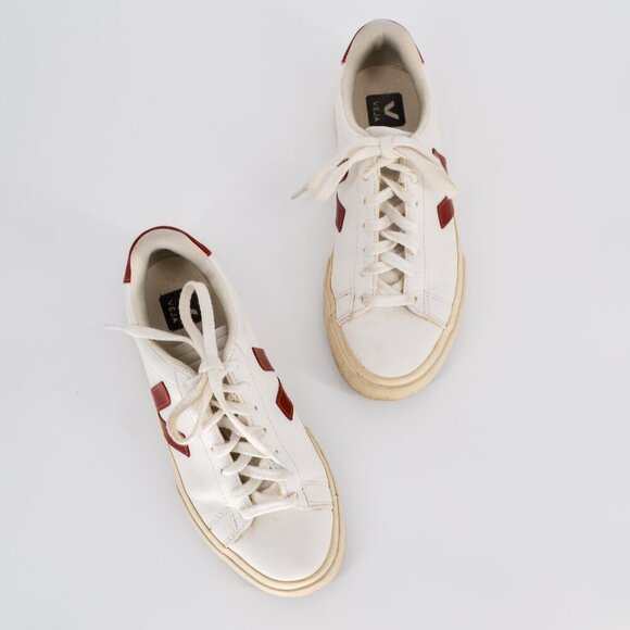 Veja Campo Chromefree Sneakers Extra White Rouille Leather Women's US 7 EU 38 - Picture 3 of 9